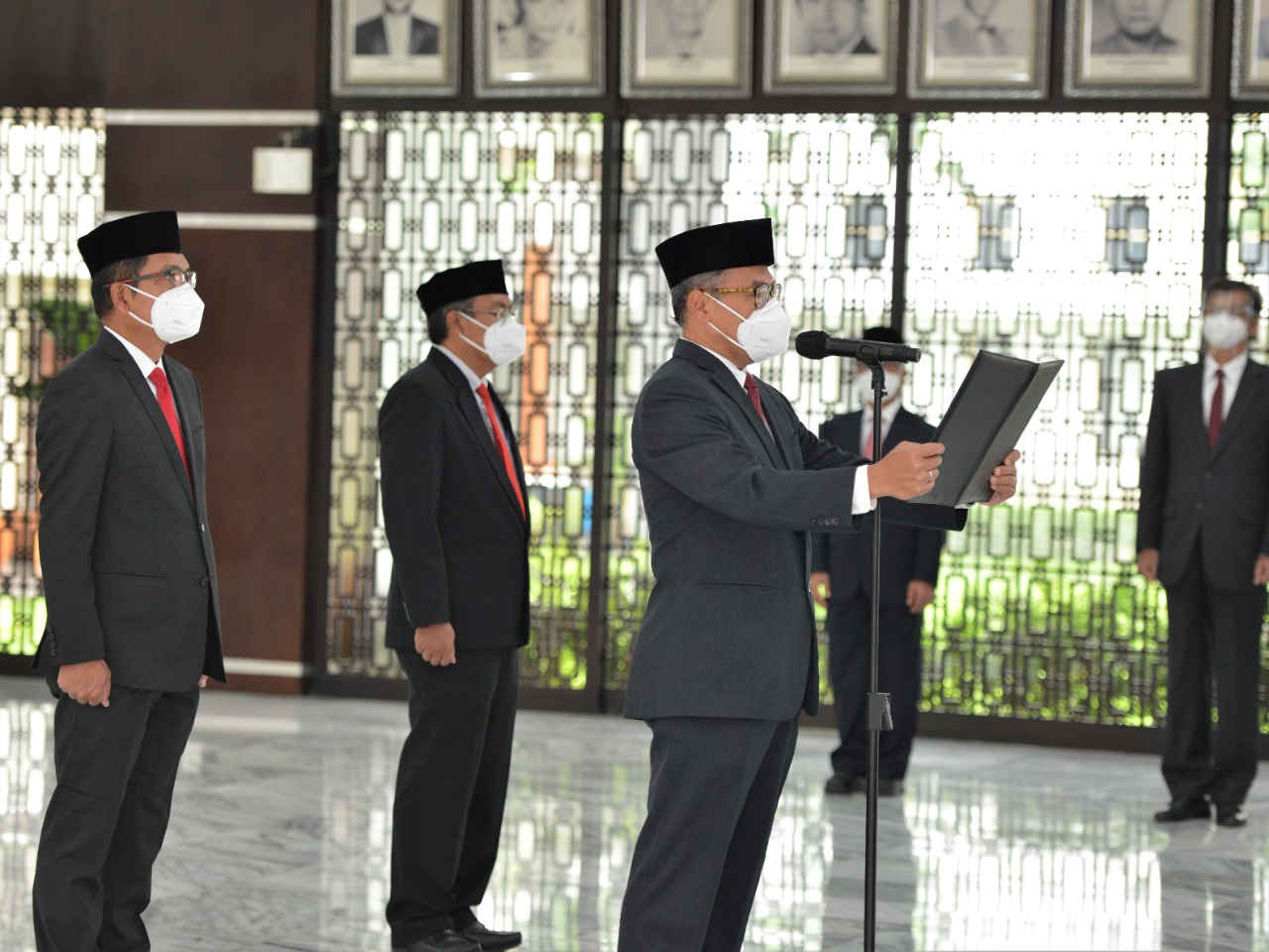 Plt. Dirjen EBTKE, Dadan Kusdiana dilantik menjadi Dirjen EBTKE di Gedung Sarulla, Kementerian ESDM, Jakarta. (06/11/2020)