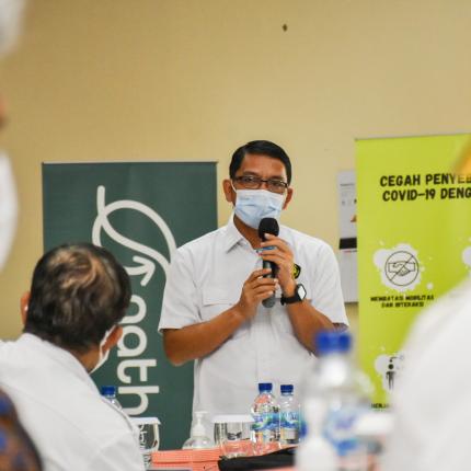 Sambutan Dirjen EBTKE, Dadan Kusdiana pada acara Kunjungan Spesifik Komisi VII DPR RI ke PT. Solusi Bangun Indonesia Tbk, Bogor (25/03/2021) (NS)
