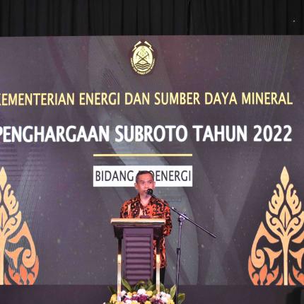 Penghargaan Subroto Tahun 2022 Bidang Bioenergi di IPB Convention Center, Bogor (01/11/2022). Sebanyak 17 BU BBN dan 4 PPL Bioenergi yang mengikuti Penghargaan Subroto Bidang Bioenergi.