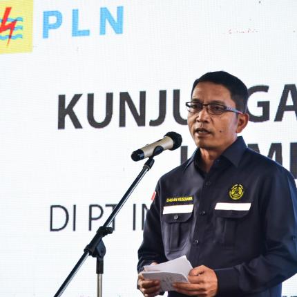 Dirjen EBTKE, Dadan Kusdiana memberikan sambutan pada Kunjungan Kerja Spesifik Komisi VII DPR RI di PLTP Kamojang, Jawa Barat (28/01/2021)
