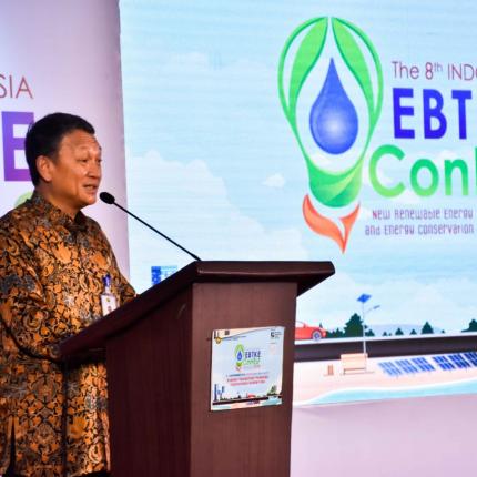 Menteri ESDM, Arifin Tasrif membuka secara resmi kegiatan The 8th Indonesia EBTKE ConEx 2019 yang digelar di Hall C JI Expo Kemayoran