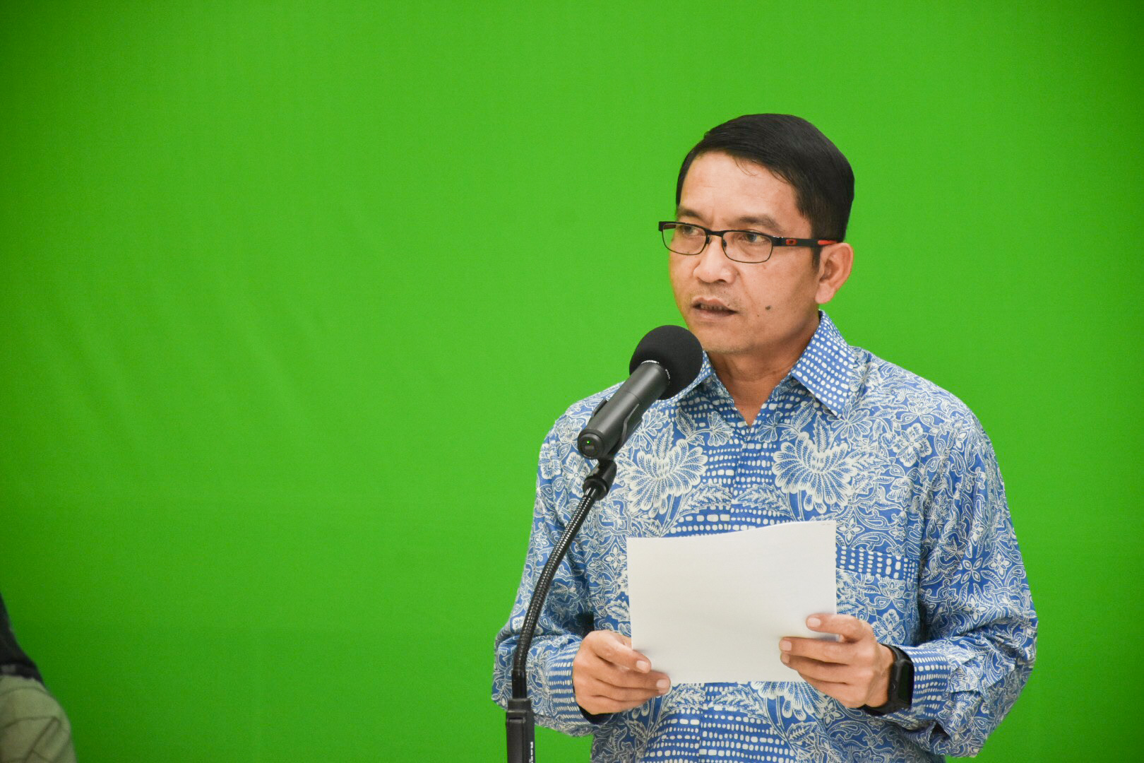 Dirjen EBTKE, Dadan Kusdiana memberikan sambutan pada acara Launching Program Patriot Energi yang dilaksanakan secara virtual di Gedung Slamet Bratanata, Jakarta (18/06/2021) (NS)